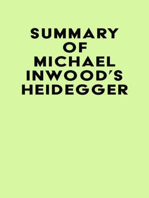 cover image of Summary of Michael Inwood's Heidegger